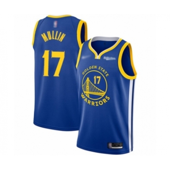 Men's Golden State Warriors 17 Chris Mullin Authentic Royal Finished Basketball Jersey - Icon Edition