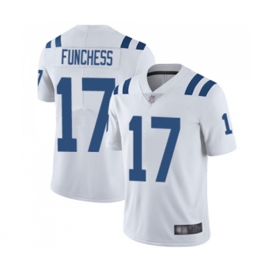 Men's Indianapolis Colts 17 Devin Funchess White Vapor Untouchable Limited Player Football Jerseys