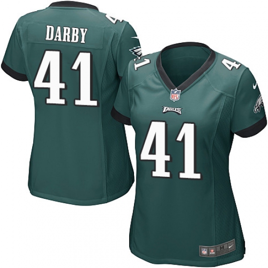Women's Nike Philadelphia Eagles 41 Ronald Darby Game Midnight Green Team Color NFL Jersey