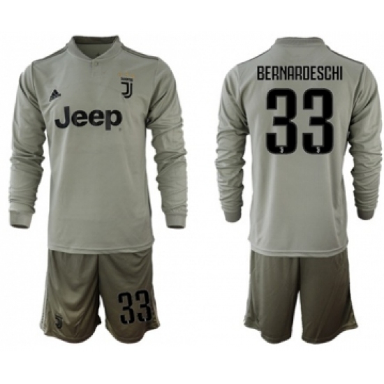 Juventus 33 Bernardeschi Away Long Sleeves Soccer Club Jersey