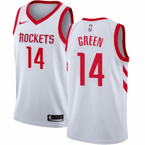 Women's Nike Houston Rockets 14 Gerald Green Authentic White NBA Jersey - Association Edition