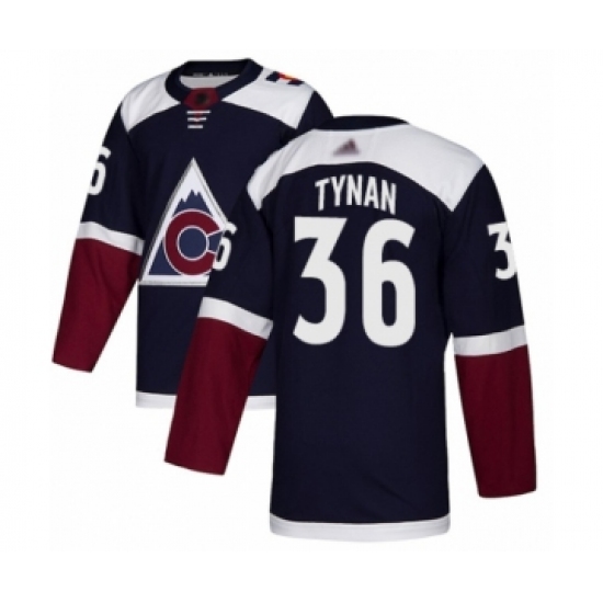 Men's Colorado Avalanche 36 T.J. Tynan Authentic Navy Blue Alternate Hockey Jersey