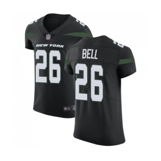 Men's New York Jets 26 Le Veon Bell Black Alternate Vapor Untouchable Elite Player Football Jersey