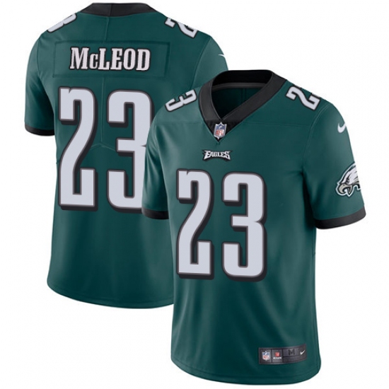 Men's Nike Philadelphia Eagles 23 Rodney McLeod Midnight Green Team Color Vapor Untouchable Limited Player NFL Jersey