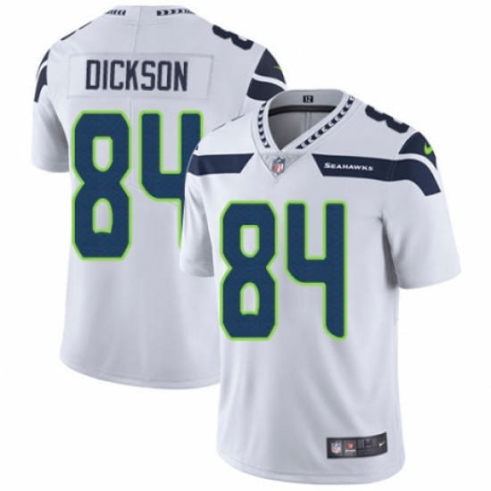 Youth Nike Seattle Seahawks 84 Ed Dickson White Vapor Untouchable Elite Player NFL Jersey