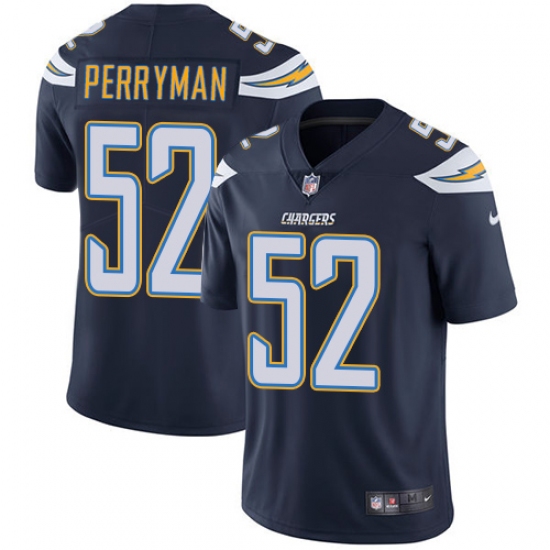 Youth Nike Los Angeles Chargers 52 Denzel Perryman Navy Blue Team Color Vapor Untouchable Limited Player NFL Jersey