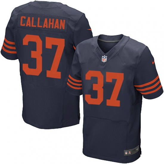 Men's Nike Chicago Bears 37 Bryce Callahan Elite Navy Blue Alternate NFL Jersey