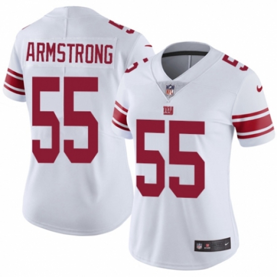 Women's Nike New York Giants 55 Ray-Ray Armstrong White Vapor Untouchable Elite Player NFL Jersey