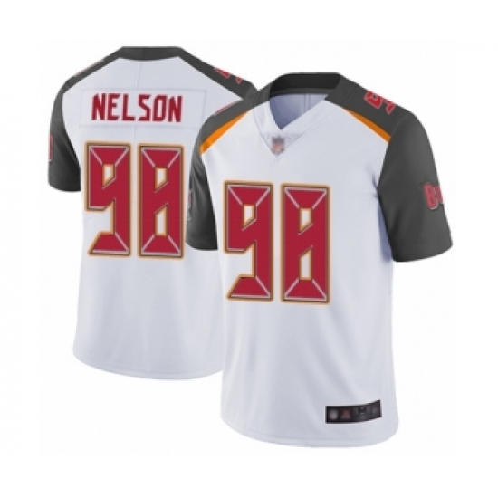 Youth Tampa Bay Buccaneers 98 Anthony Nelson White Vapor Untouchable Limited Player Football Jersey