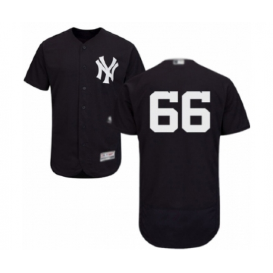 Men's New York Yankees 66 Kyle Higashioka Navy Blue Alternate Flex Base Authentic Collection Baseball Player Jersey