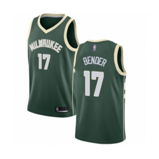 Youth Milwaukee Bucks 17 Dragan Bender Swingman Green Basketball Jersey - Icon Edition
