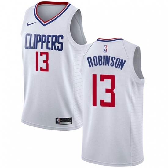 Women's Nike Los Angeles Clippers 13 Jerome Robinson Swingman White NBA Jersey - Association Edition