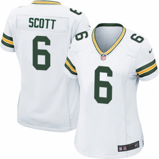 Women's Nike Green Bay Packers 6 JK Scott Game White NFL Jersey