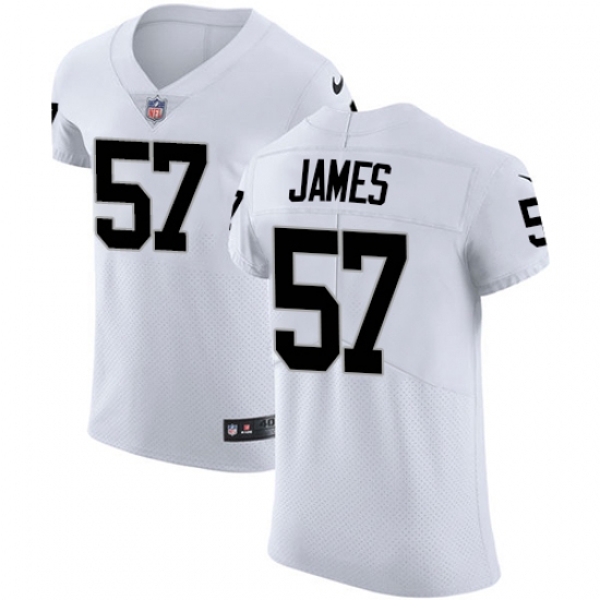 Men's Nike Oakland Raiders 57 Cory James White Vapor Untouchable Elite Player NFL Jersey