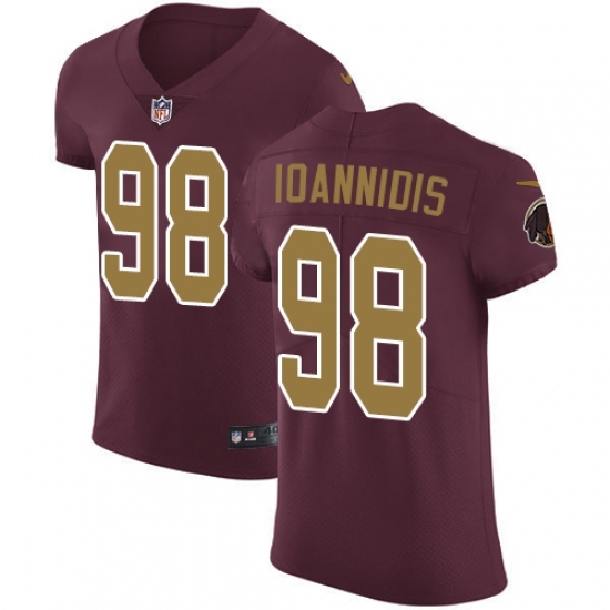 Men's Nike Washington Redskins 98 Matt Ioannidis Burgundy Red Alternate Vapor Untouchable Elite Player NFL Jersey