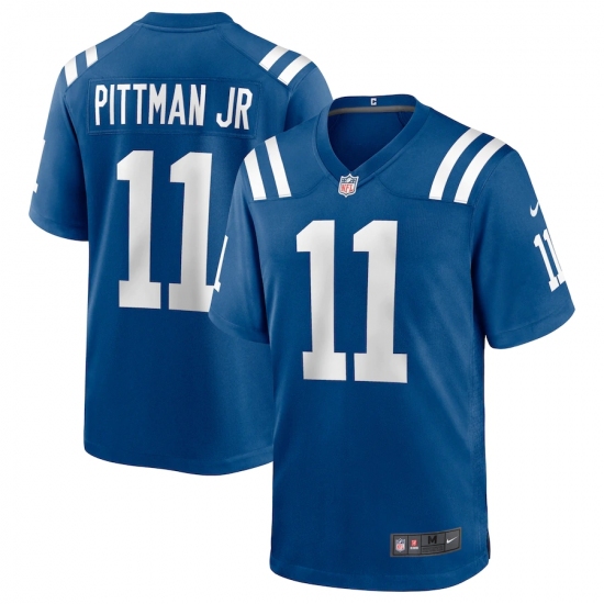 Men's Indianapolis Colts 11 Michael Pittman Jr. Nike Royal Game Player Jersey