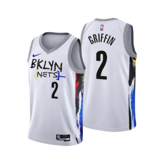 Men's Brooklyn Nets 2 Blake Griffin 2022-23 White City Edition Stitched Basketball Jersey