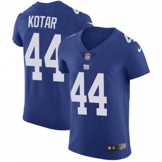 Men's Nike New York Giants 44 Doug Kotar Royal Blue Team Color Vapor Untouchable Elite Player NFL Jersey