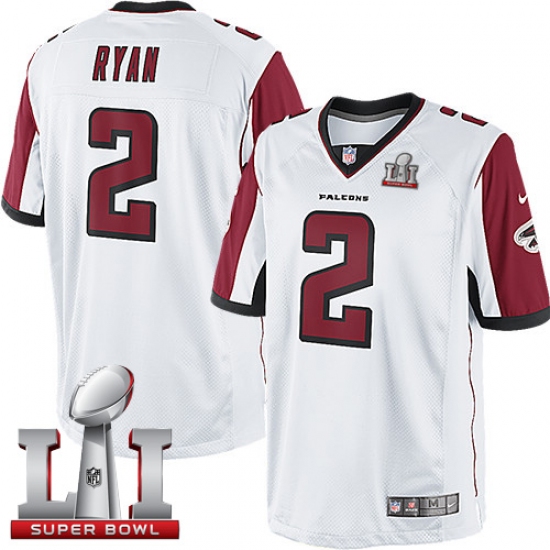 Youth Nike Atlanta Falcons 2 Matt Ryan White Super Bowl LI 51 Vapor Untouchable Limited Player NFL Jersey