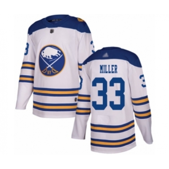Youth Buffalo Sabres 33 Colin Miller Authentic White 2018 Winter Classic Hockey Jersey