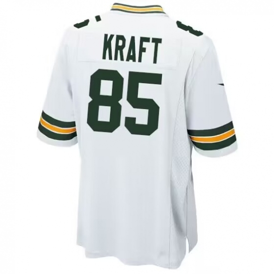 Men's Nike Green Bay Packers 85 Tucker Kraft White Untouchable Stitched Jerseys