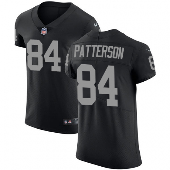 Men's Nike Oakland Raiders 84 Cordarrelle Patterson Black Team Color Vapor Untouchable Elite Player NFL Jersey