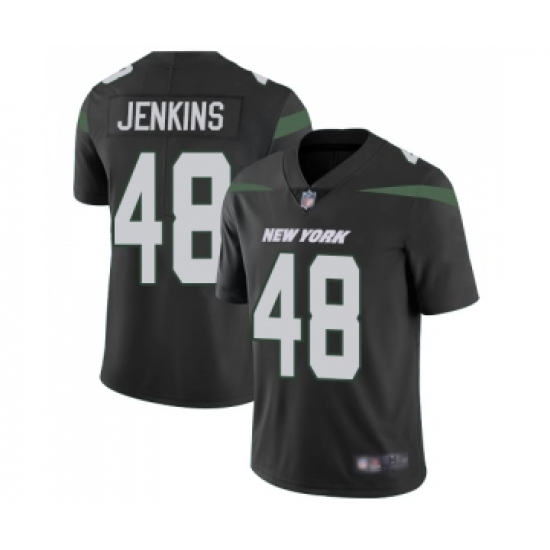 Youth New York Jets 48 Jordan Jenkins Black Alternate Vapor Untouchable Limited Player Football Jersey