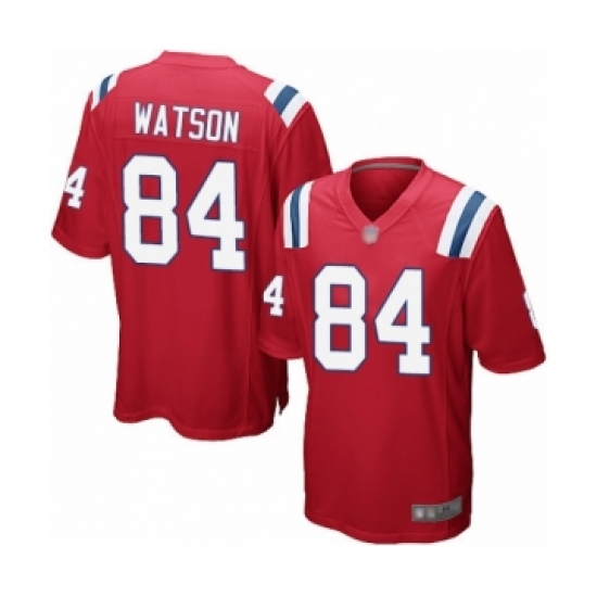 Men's New England Patriots 84 Benjamin Watson Game Red Alternate Football Jersey