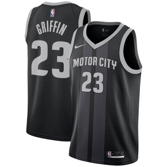 Women's Nike Detroit Pistons 23 Blake Griffin Swingman Black NBA Jersey - City Edition
