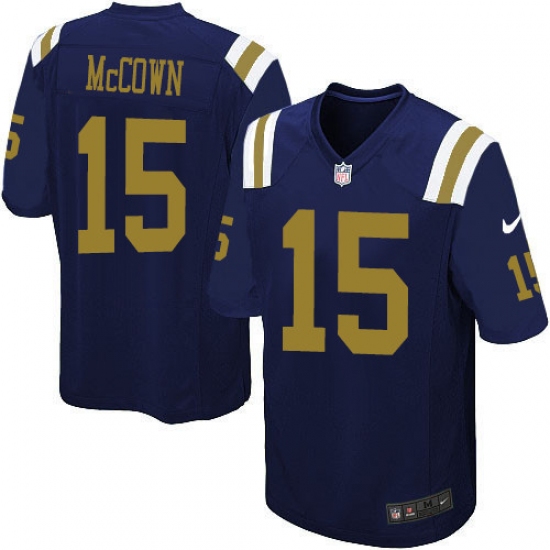 Men's Nike New York Jets 15 Josh McCown Limited Navy Blue Alternate NFL Jersey