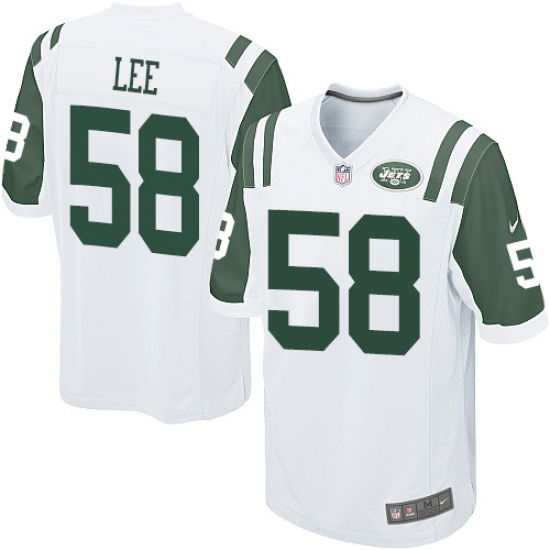 Men's Nike New York Jets 58 Darron Lee Game White NFL Jersey