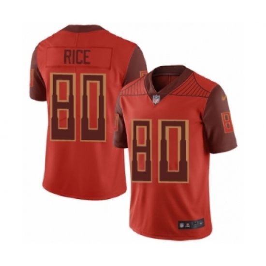 Women's San Francisco 49ers 80 Jerry Rice Limited Red City Edition Football Jersey