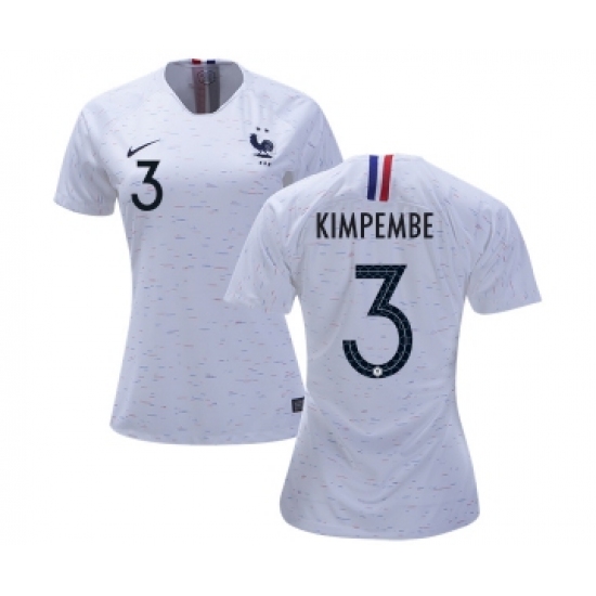 Women's France 3 Kimpembe Away Soccer Country Jersey