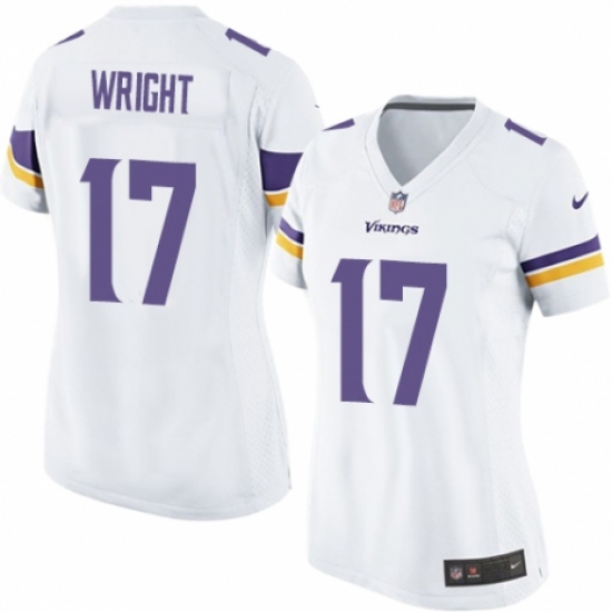 Women's Nike Minnesota Vikings 17 Kendall Wright Game White NFL Jersey