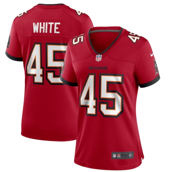 Women's Tampa Bay Buccaneers 45 Devin White Nike Red Game Player Jersey
