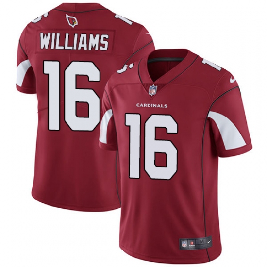 Men's Nike Arizona Cardinals 16 Chad Williams Red Team Color Vapor Untouchable Limited Player NFL Jersey