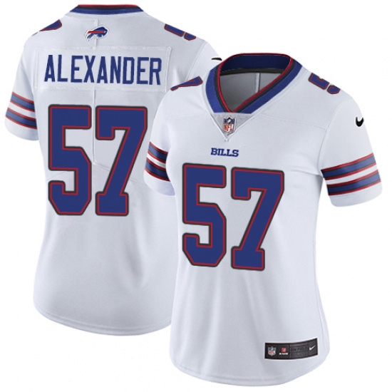 Women's Nike Buffalo Bills 57 Lorenzo Alexander White Vapor Untouchable Limited Player NFL Jersey