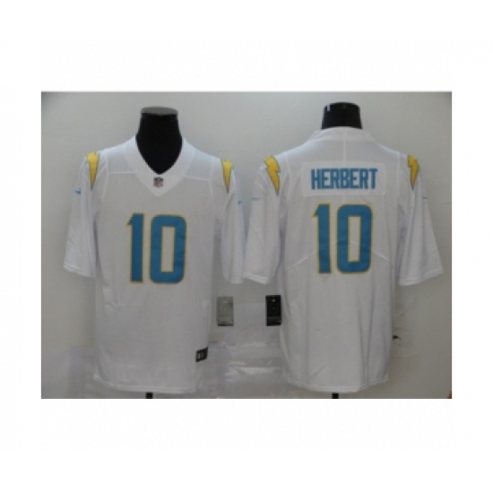Los Angeles Chargers 10 Justin Herbert White 2020 NFL Draft Vapor Limited Jersey