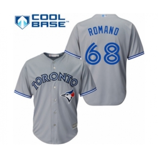 Youth Toronto Blue Jays 68 Jordan Romano Authentic Grey Road Baseball Player Jersey