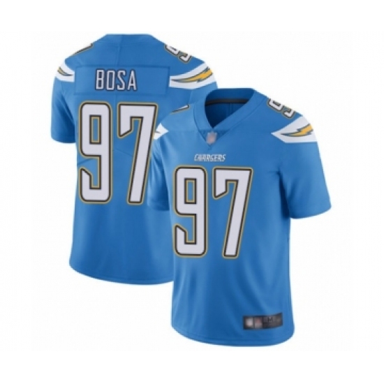 Men's Los Angeles Chargers 97 Joey Bosa Electric Blue Alternate Vapor Untouchable Limited Player Football Jersey