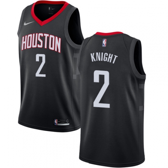 Women's Nike Houston Rockets 2 Brandon Knight Swingman Black NBA Jersey Statement Edition