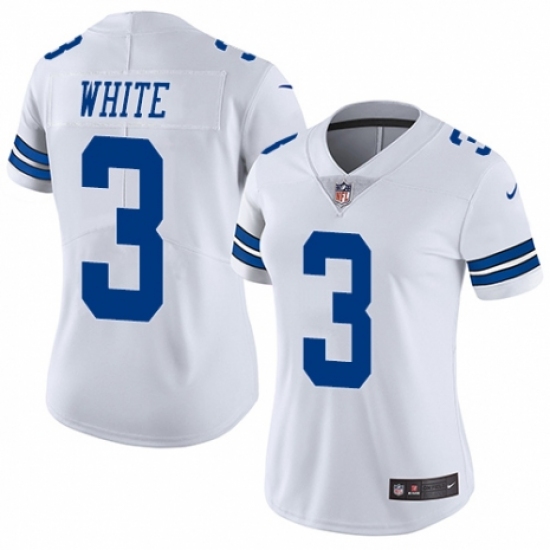 Women's Nike Dallas Cowboys 3 Mike White Vapor Untouchable Limited Player NFL Jersey