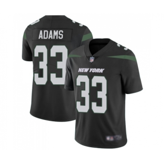 Men's New York Jets 33 Jamal Adams Black Alternate Vapor Untouchable Limited Player Football Jersey