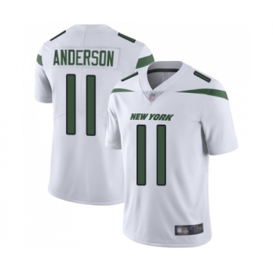 Men's New York Jets 11 Robby Anderson White Vapor Untouchable Limited Player Football Jersey