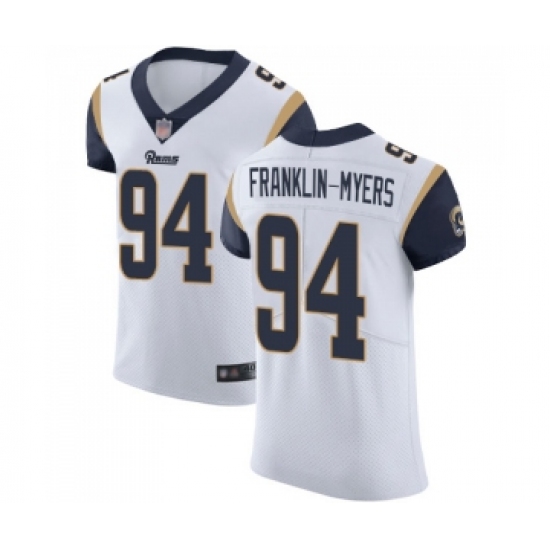 Men's Los Angeles Rams 94 John Franklin-Myers White Vapor Untouchable Elite Player Football Jersey