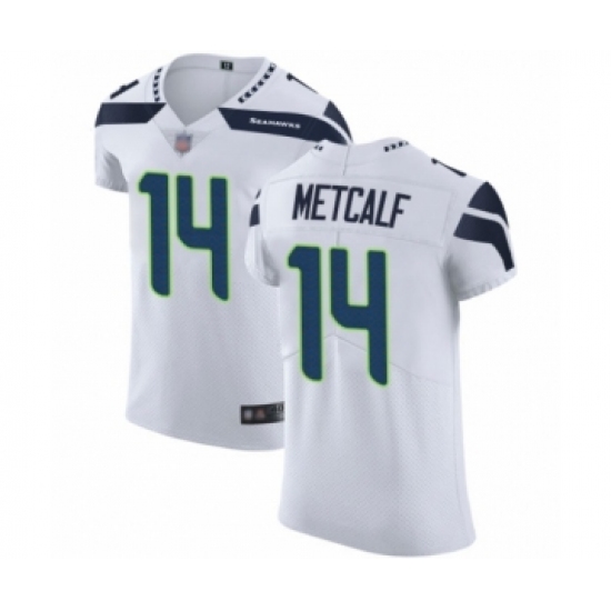 Men's Seattle Seahawks 14 D.K. Metcalf White Vapor Untouchable Elite Player Football Jersey
