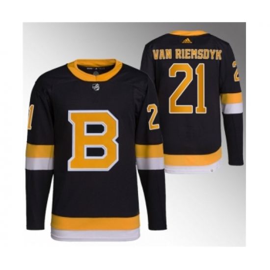 Men's Boston Bruins 21 James van Riemsdyk Black Home Breakaway Stitched Jersey