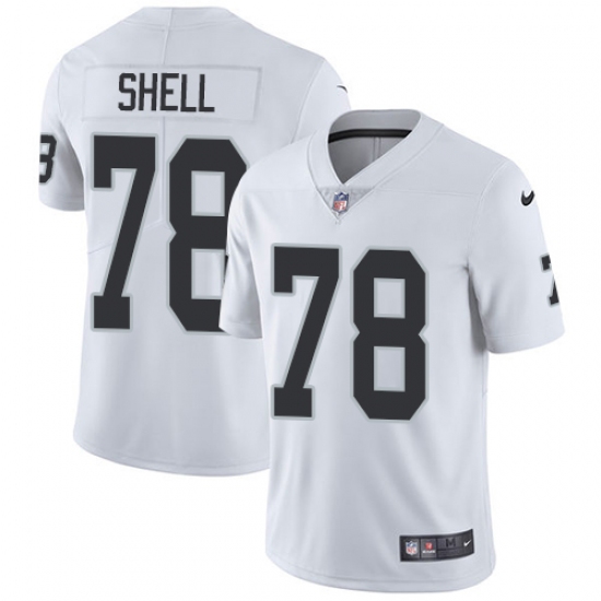 Youth Nike Oakland Raiders 78 Art Shell White Vapor Untouchable Limited Player NFL Jersey