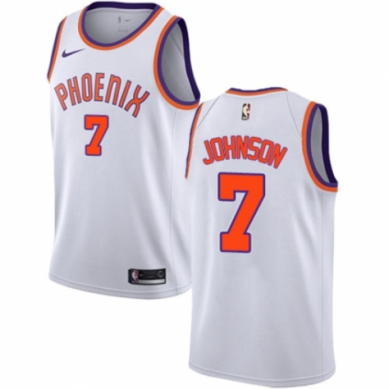 Men's Nike Phoenix Suns 7 Kevin Johnson Authentic NBA Jersey - Association Edition