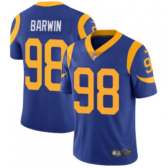Youth Nike Los Angeles Rams 98 Connor Barwin Royal Blue Alternate Vapor Untouchable Limited Player NFL Jersey